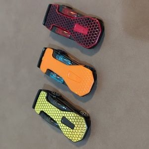 3 Hot Wheels solar reflex 2007 black gold red orange loose